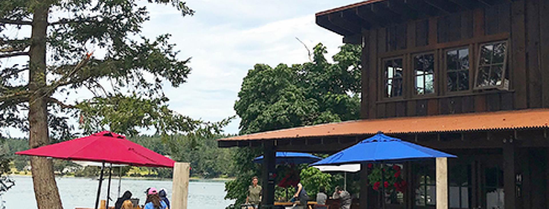 Westcott Bay Shellfish Farm on San Juan Island is a lovely place for Summer lunches