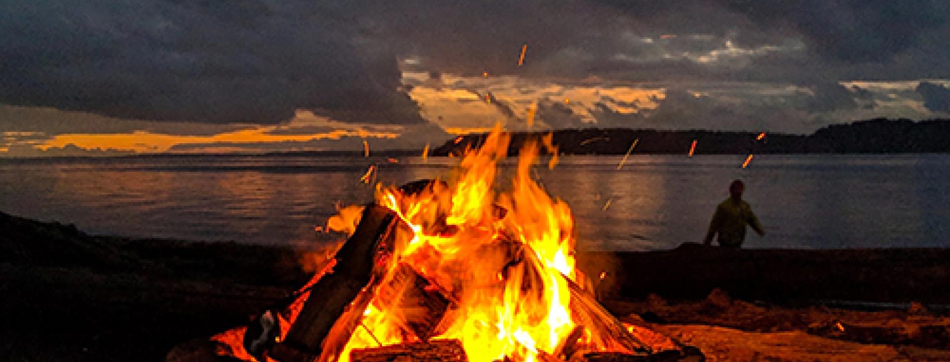 Outdoor Wedding Bonfire