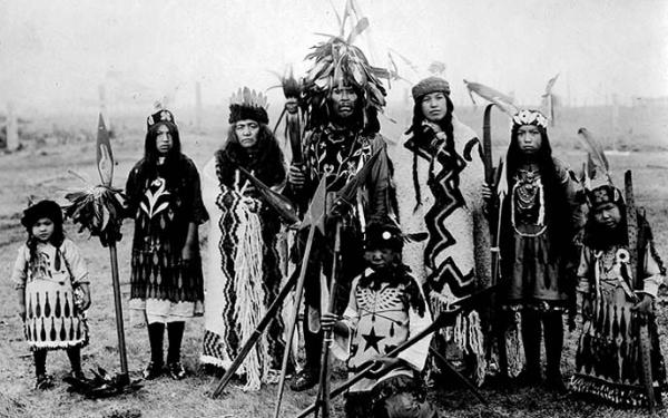 Lummi Natives - courtesy of Library of Congress